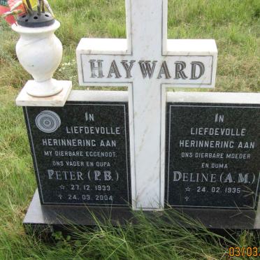 HAYWARD P.B. 1933-2004 &amp; A.M. 1935-