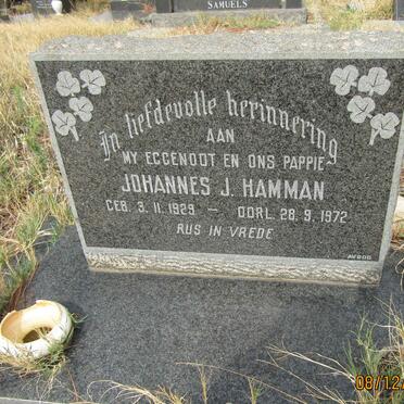 HAMMAN Johannes J. 1929-1972
