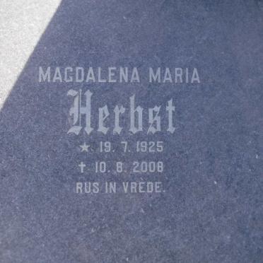 HERBST Magdalena Maria 1925-2008