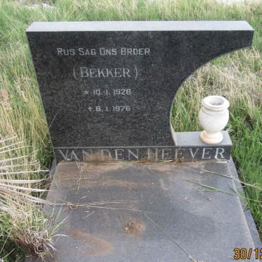 HEEVER Bekker, van den 1926-1976