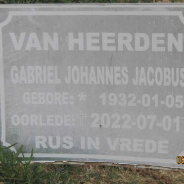 HEERDEN Gabriel Johannes Jacobus, van 1932-2022