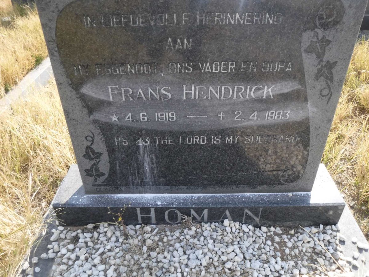 HOMAN Frans Hendrick 1919-1983