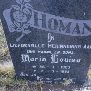 HOMAN Maria Louisa 1923-1992