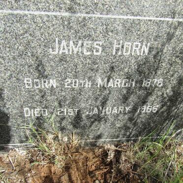 HORN James 1878-1966