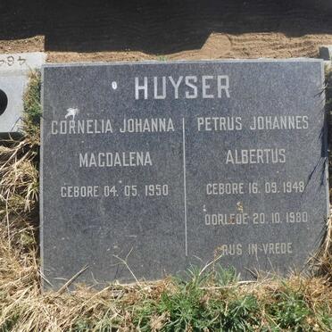 HUYSER Petrus Johannes Albertus 1948-1980 &amp; Cornelia Johanna Magdalena 1950-
