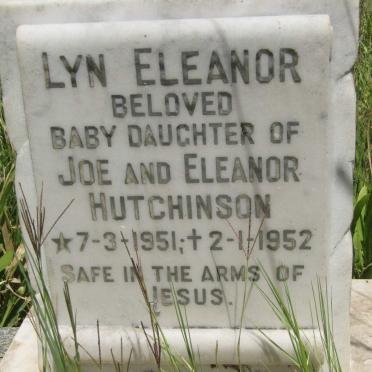 HUTCHINSON Lyn Eleanor 1951-1952