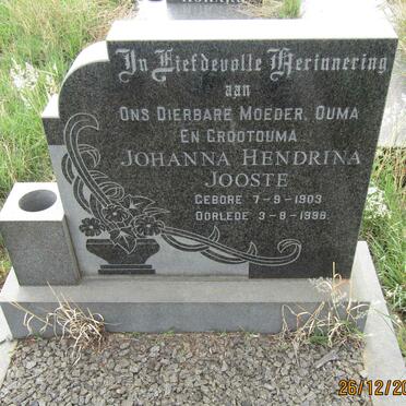 JOOSTE Johanna Hendrina 1903-1998