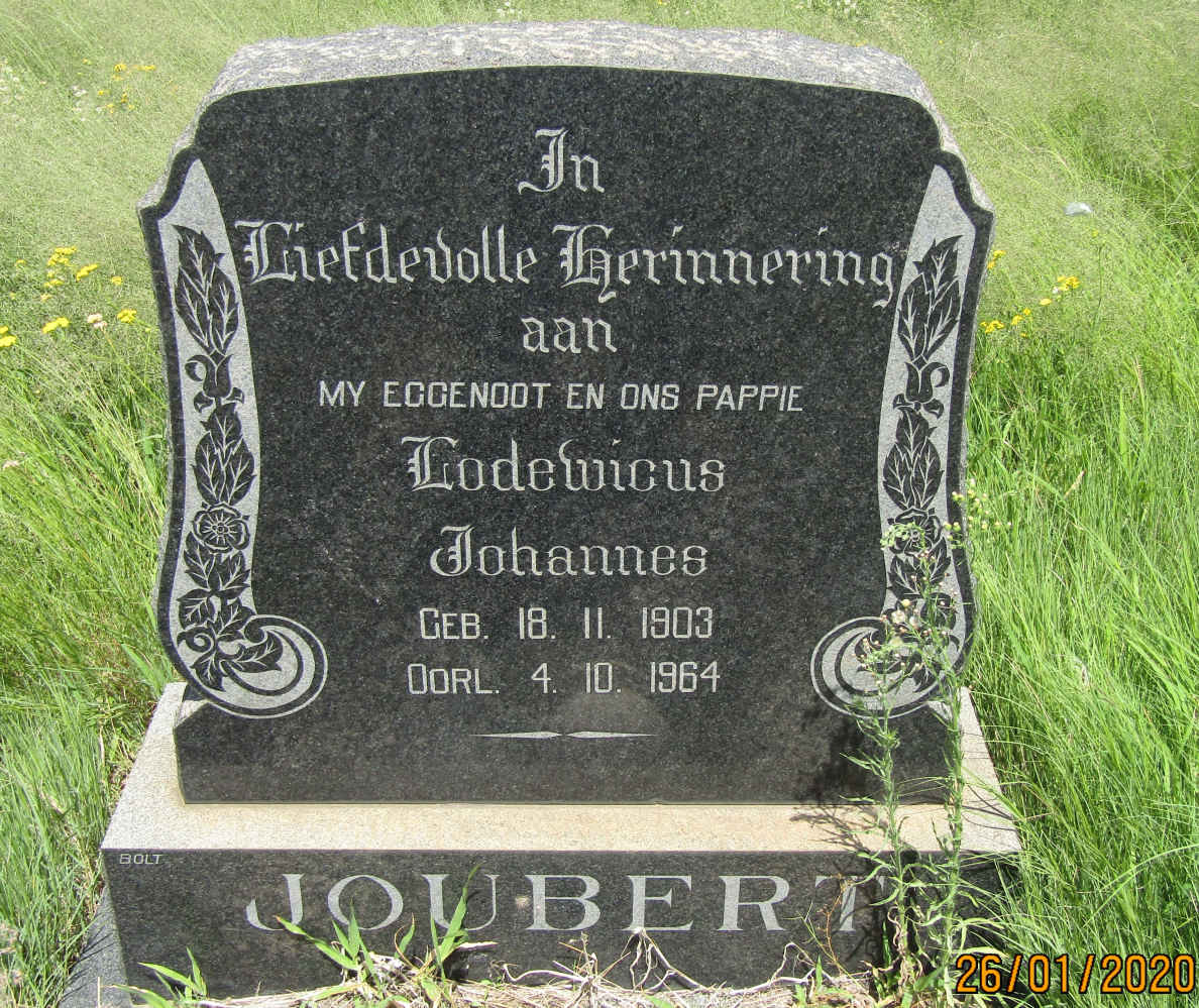 JOUBERT Lodewicus Johannes 1903-1964