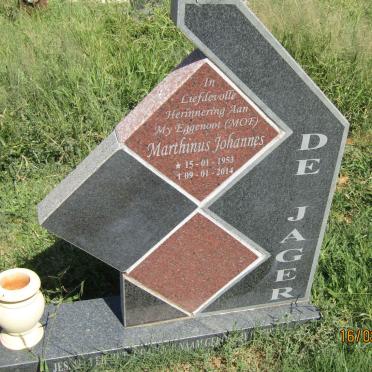JAGER Marthinus Johannes, de 1953-2014