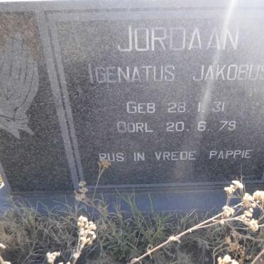 JORDAAN Igenatus Jakobus 1931-1979