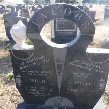 JACOBS Willie 1964-2002 &amp; Gizelle 1968-