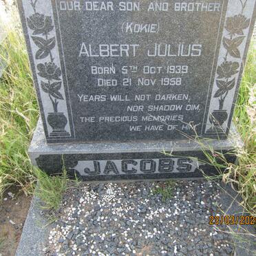 JACOBS Albert Julius 1939-1958