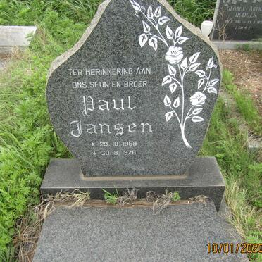 JANSEN Paul 1959-1978