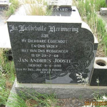 JOOSTE Jan Andries 1895-1968