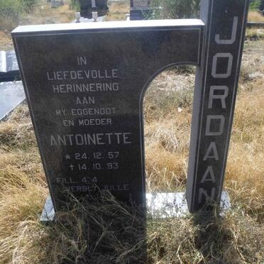 JORDAAN Antoinette 1957-1993