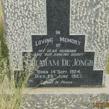 JONGH Abraham, de 1924-1957