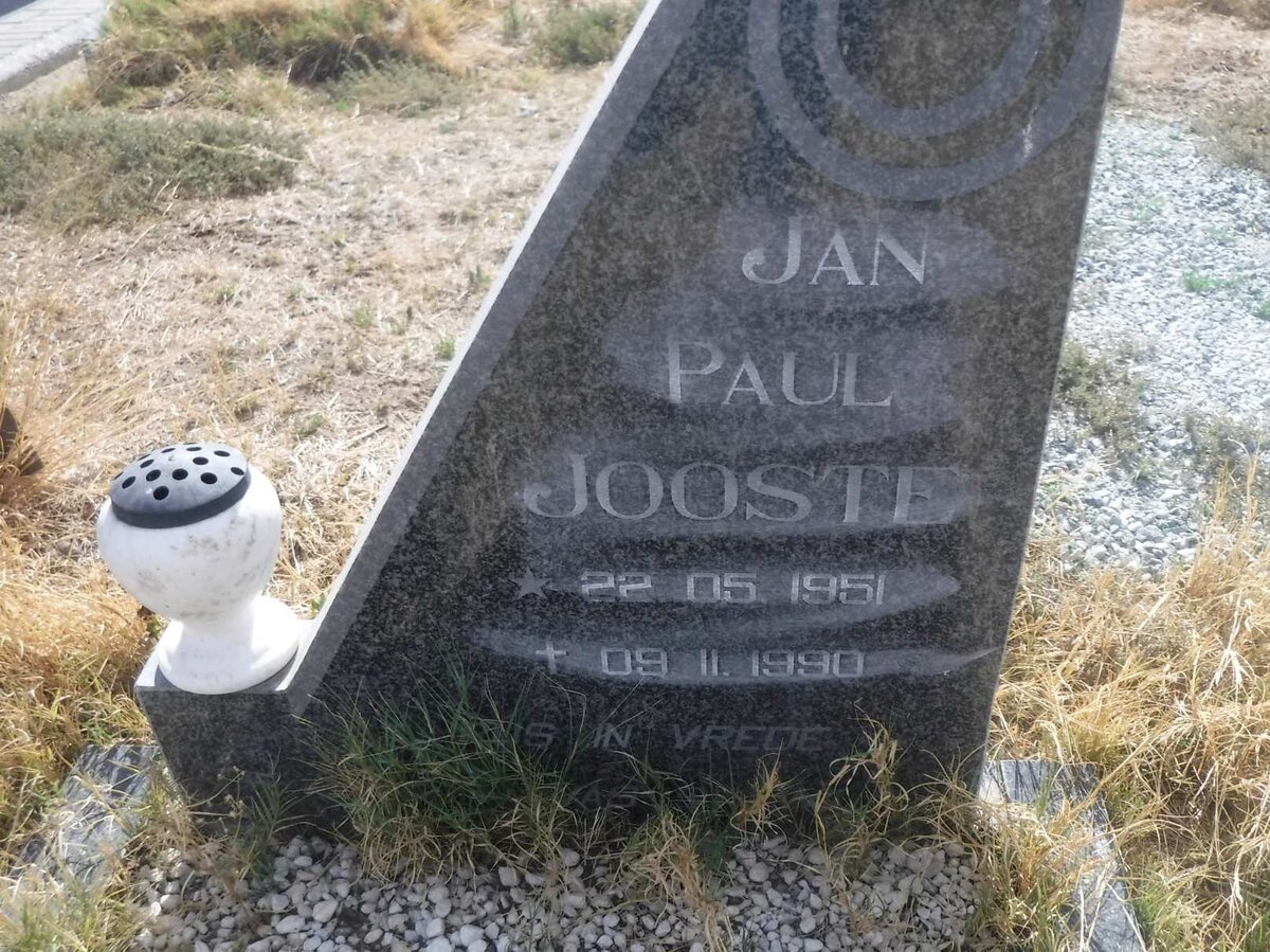 JOOSTE Jan Paul 1951-1990