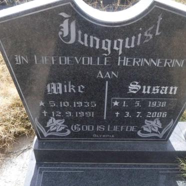 JUNGQUIST Mike 1935-1991 &amp; Susan 1938-2006
