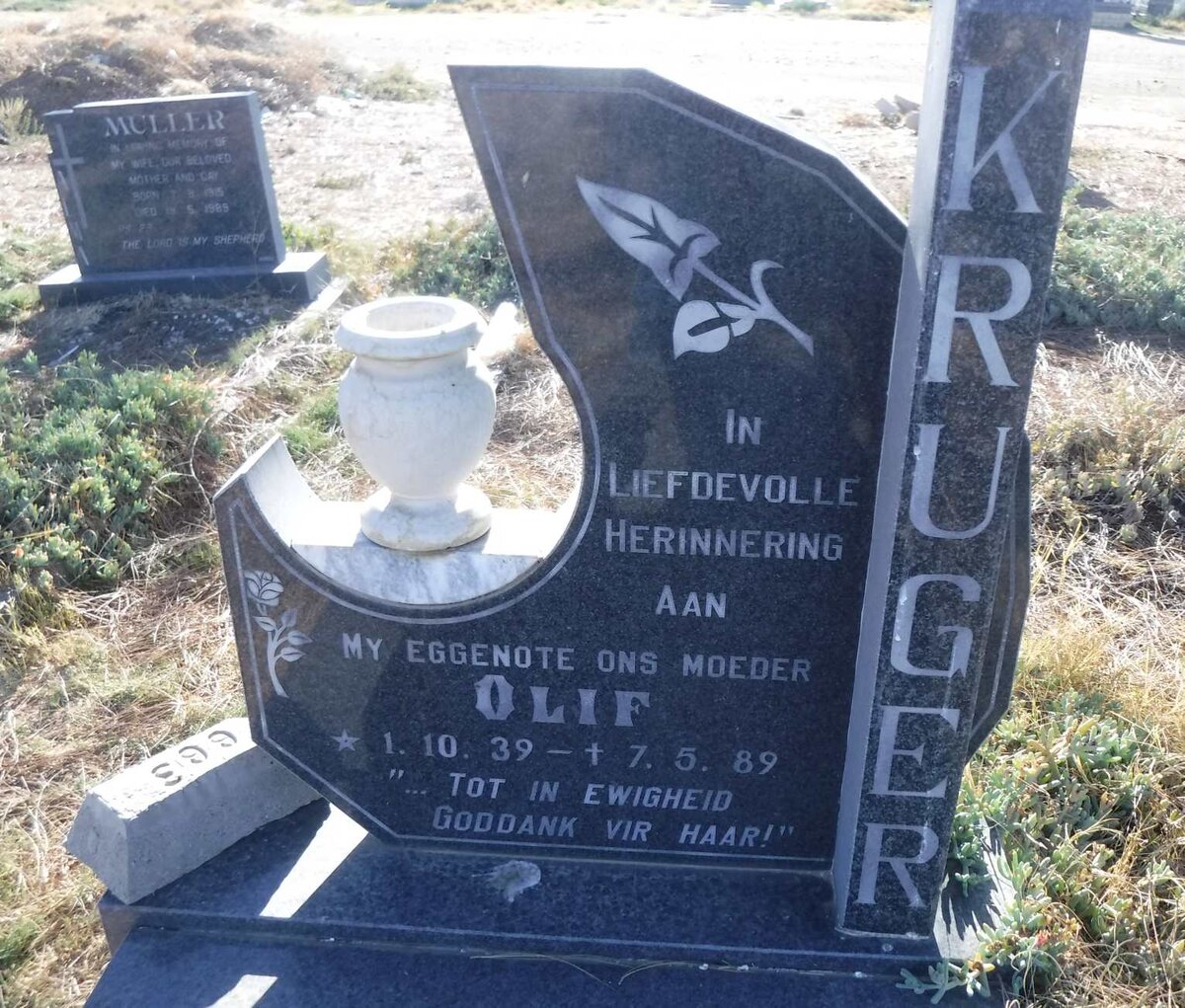 KRUGER Olif 1939-1989