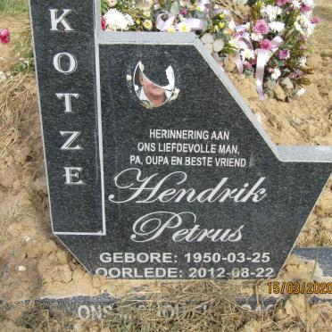 KOTZE Hendrik Petrus 1950-2012