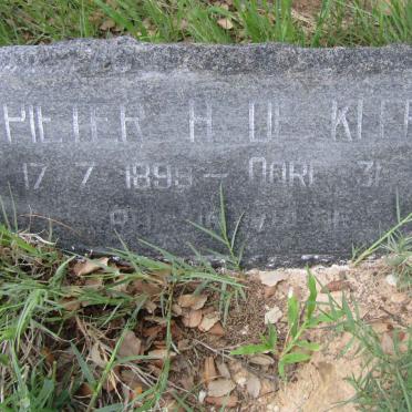 KLERK Pieter H., de 1899-1976