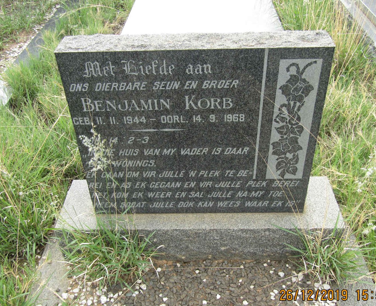 KORB Benjamin 1944-1968
