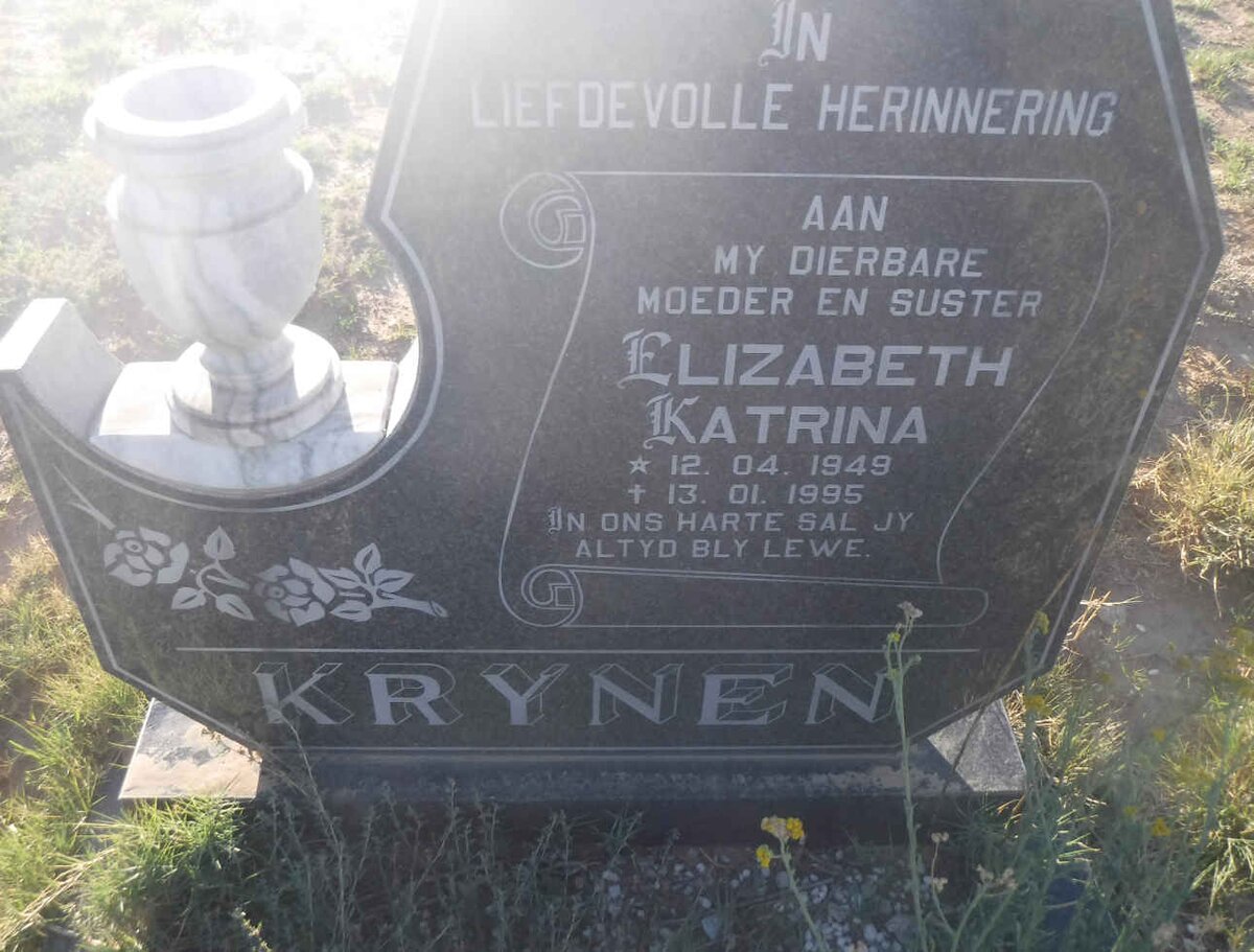 KRYNEN Elizabeth Katrina 1949-1995