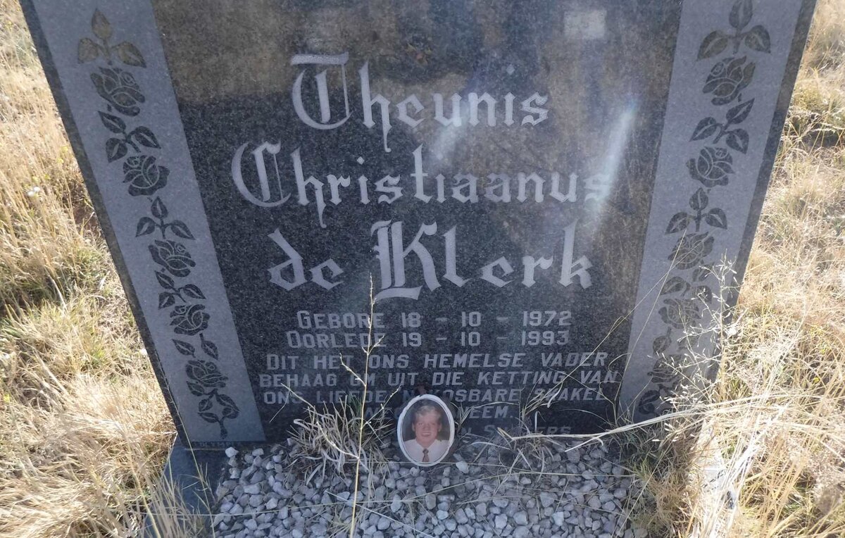 KLERK Theunis Christiaanus, de 1972-1993