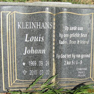 KLEINHANS Louis Johann 1969-2010
