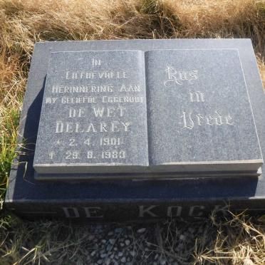 KOCK De Wet Delarey, de 1901-1983