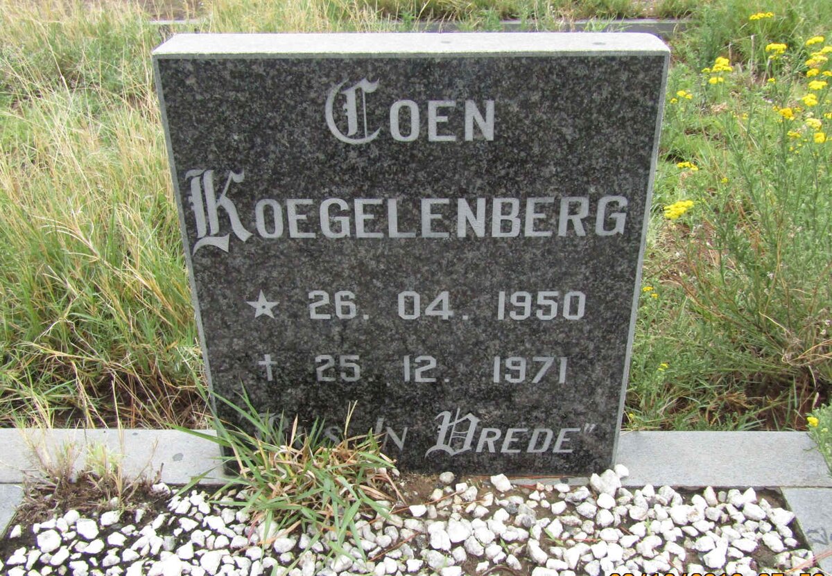 KOEGELENBERG Coen 1950-1971