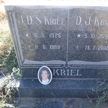 KRIEL J.D.S. 1926-1988 &amp; D.J. 1926-2002