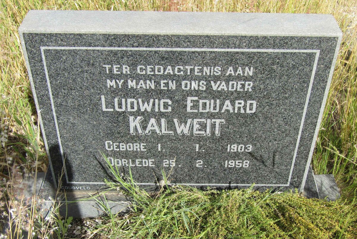 KALWEIT Ludwig Eduard 1903-1958