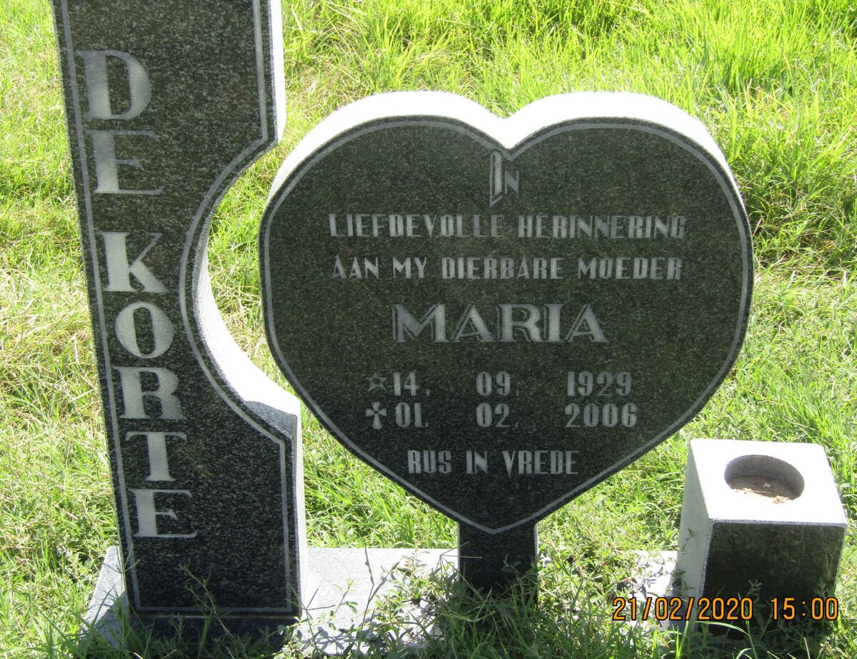 KORTE Maria, de 1929-2006