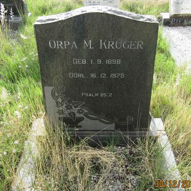 KRUGER Orpa M. 1898-1975