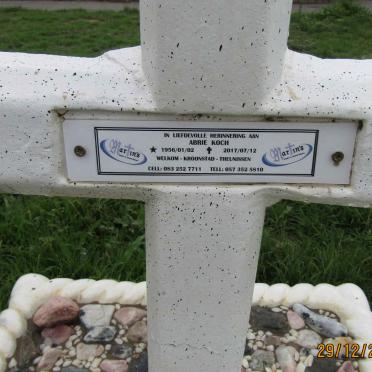 KOCH Abrie 1956-2017