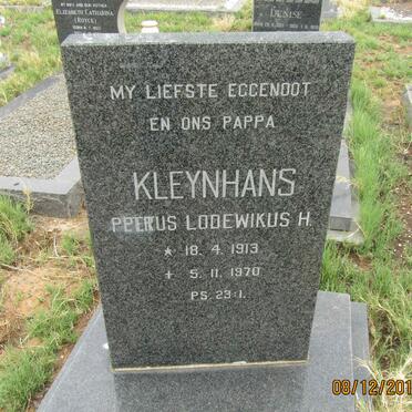KLEYNHANS Petrus Lodewikus H. 1913-1970
