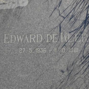 KLERK Edward, de 1936-1981