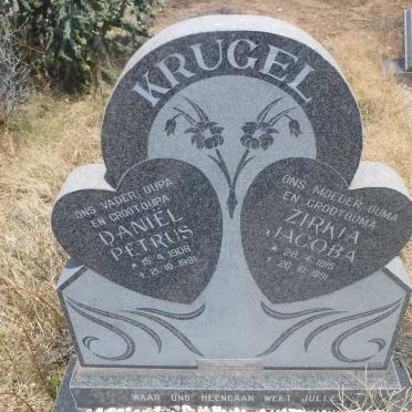 KRUGEL Daniël Petrus 1908-1991 &amp; Zirkia Jacoba 1915-1991 :: MARX Zirkia Jacoba nee KRUGEL 1950-2011