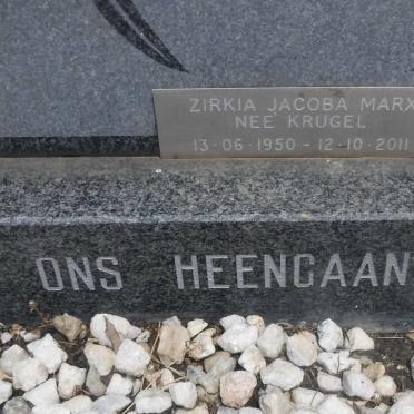 KRUGEL Daniël Petrus 1908-1991 &amp; Zirkia Jacoba 1915-1991 :: MARX Zirkia Jacoba nee KRUGEL 1950-2011