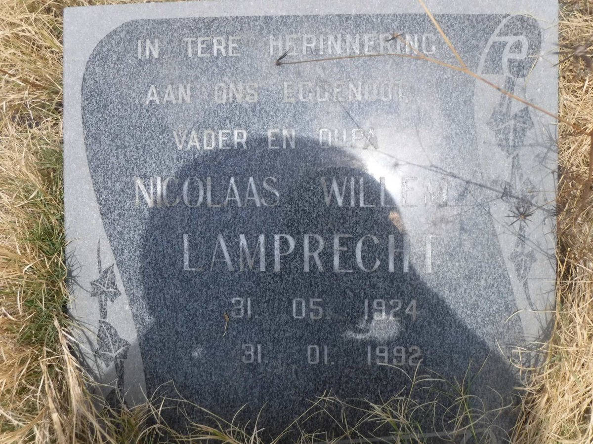 LAMPRECHT Nicolaas Willem 1924-1992