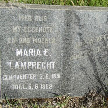 LAMPRECHT Maria E. VENTER 1891-1962 .