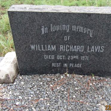 LAVIS William Richard -1971