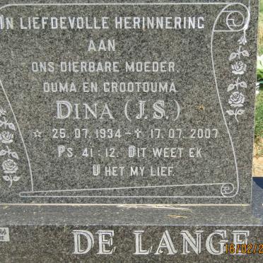 LANGE J.S., de 1934-2007