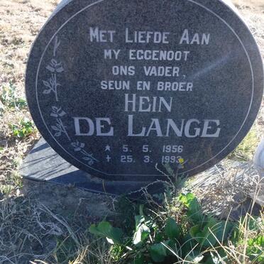 LANGE Hein, de 1956-1993