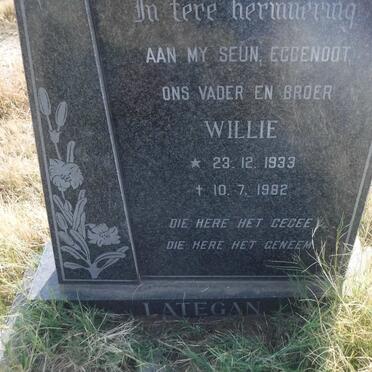 LATEGAN Willie 1933-1982