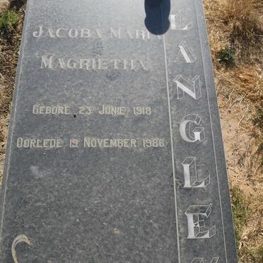 LANGLEY Jacoba Maria Magrietha 1918-1986