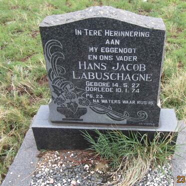 LABUSCHAGNE Hans Jacob 1927-1974
