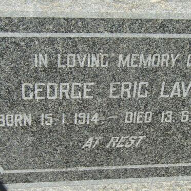 LAVIS George Eric 1914-1962
