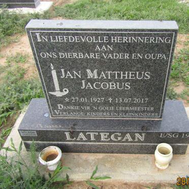 LATEGAN Jan Mattheus Jacobus 1927-2017